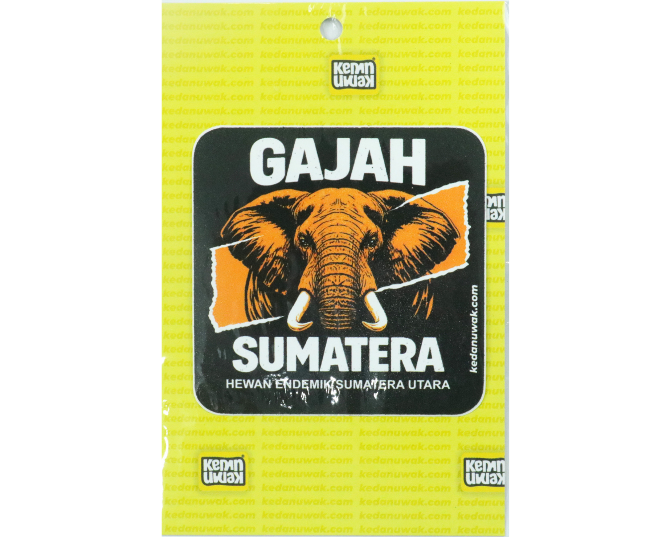 Stiker Gajah Sumatera 