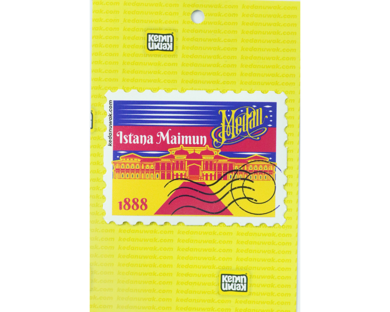 Stiker prangko Istana Maimun Medan 